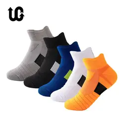 Chaussettes de sport professionnelles en coton pour enfants, respirantes, pour le cyclisme, l'escalade, la randonnée, la marche et la course, pour garçons et filles, lot de 5 paires