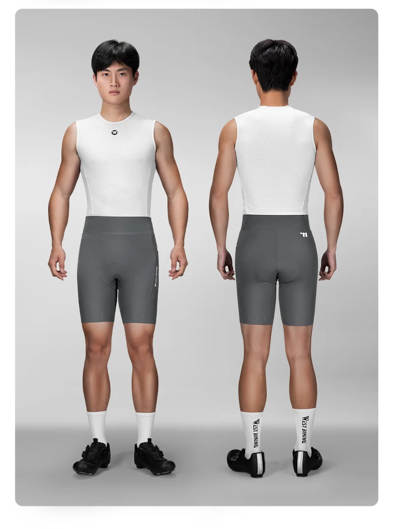 WEST BIKING Herren-Radhose, schnell trocknend, atmungsaktiv, gepolsterte Fahrradhose für Straßen- und Mountainbike-Fahrten im Sommer, leicht – Detail 15