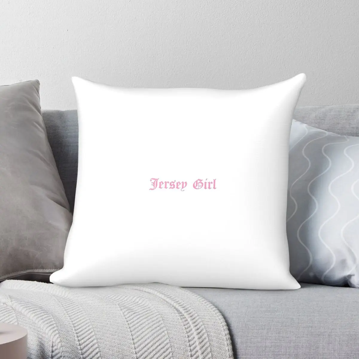 Jersey Girl Song Pillowcase Polyester Linen Velvet Pattern Zip Decor Throw Pillow Case Bed Cushion Cover Wholesale