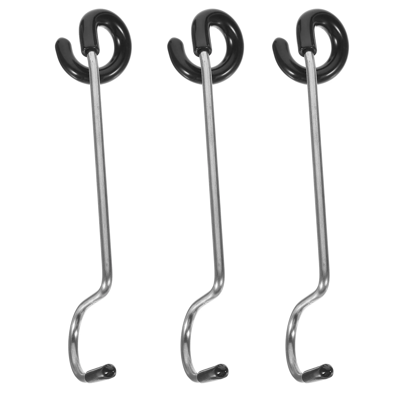 

3 Pcs Camping Light Pole Hook Outdoor Gadget Lantern Hanger Hooks Metal Hangers