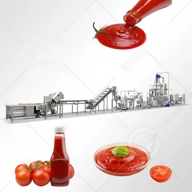 FL Customized Commercial Concentrate Ketchup Tomato Paste Manufacture Plant Low Price Tomato Puree Sauce Setup Commercial
