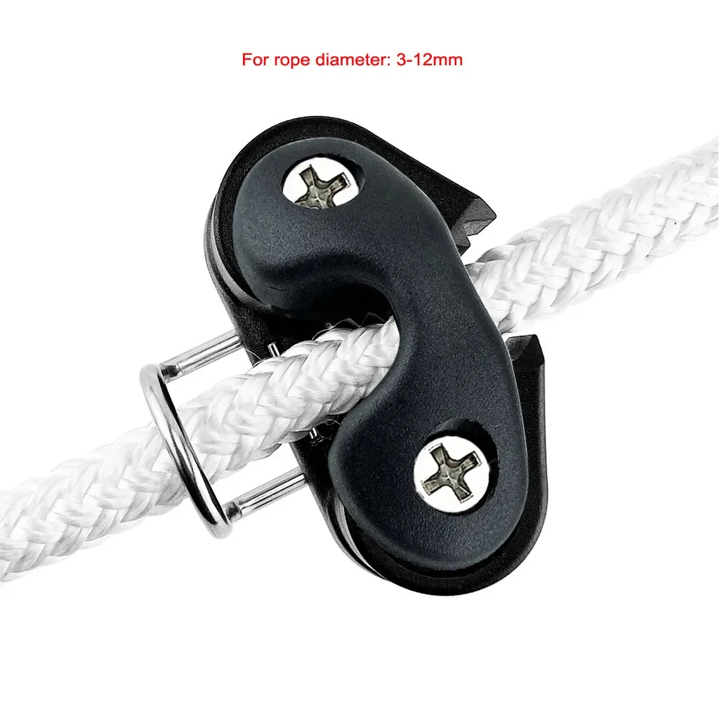 Ball Bearing Cam Cleat with leading Ring, Pilates Equipment, Boat, Fast Entry Rope, Wire Fairlead, Sailing, Composite 2 Row