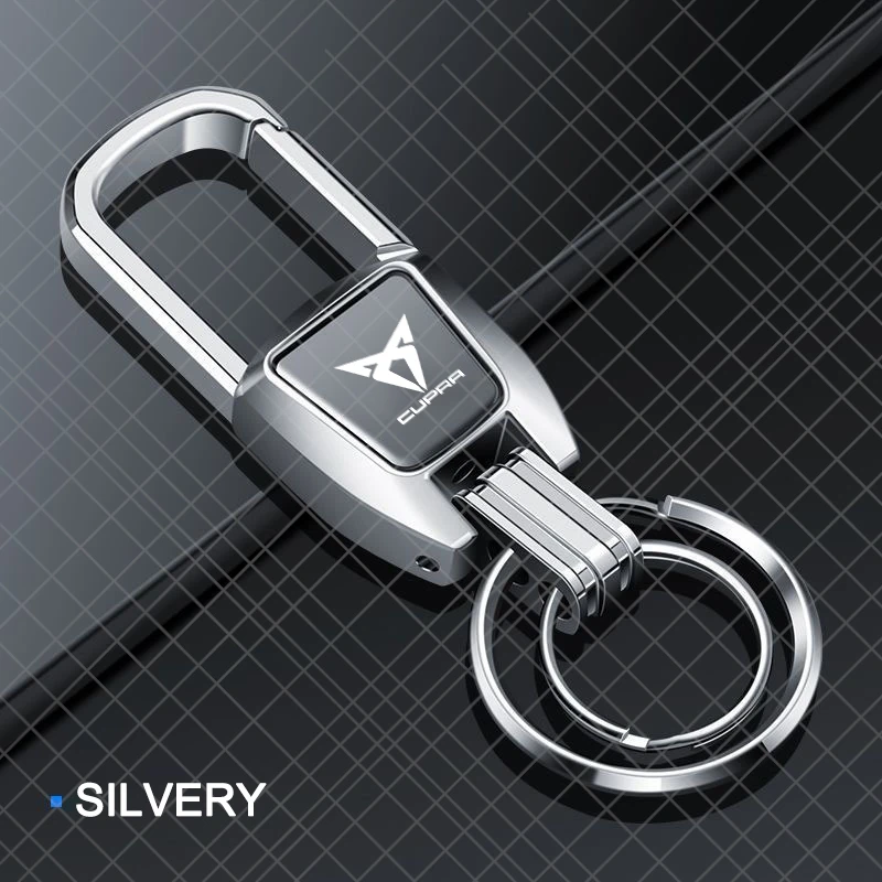 High-quality Stainless Steel Alloy Car Keychain Keyring For Seat Cupra Raval Born Leon Formentor Ateca Terramar Exeo Accessories