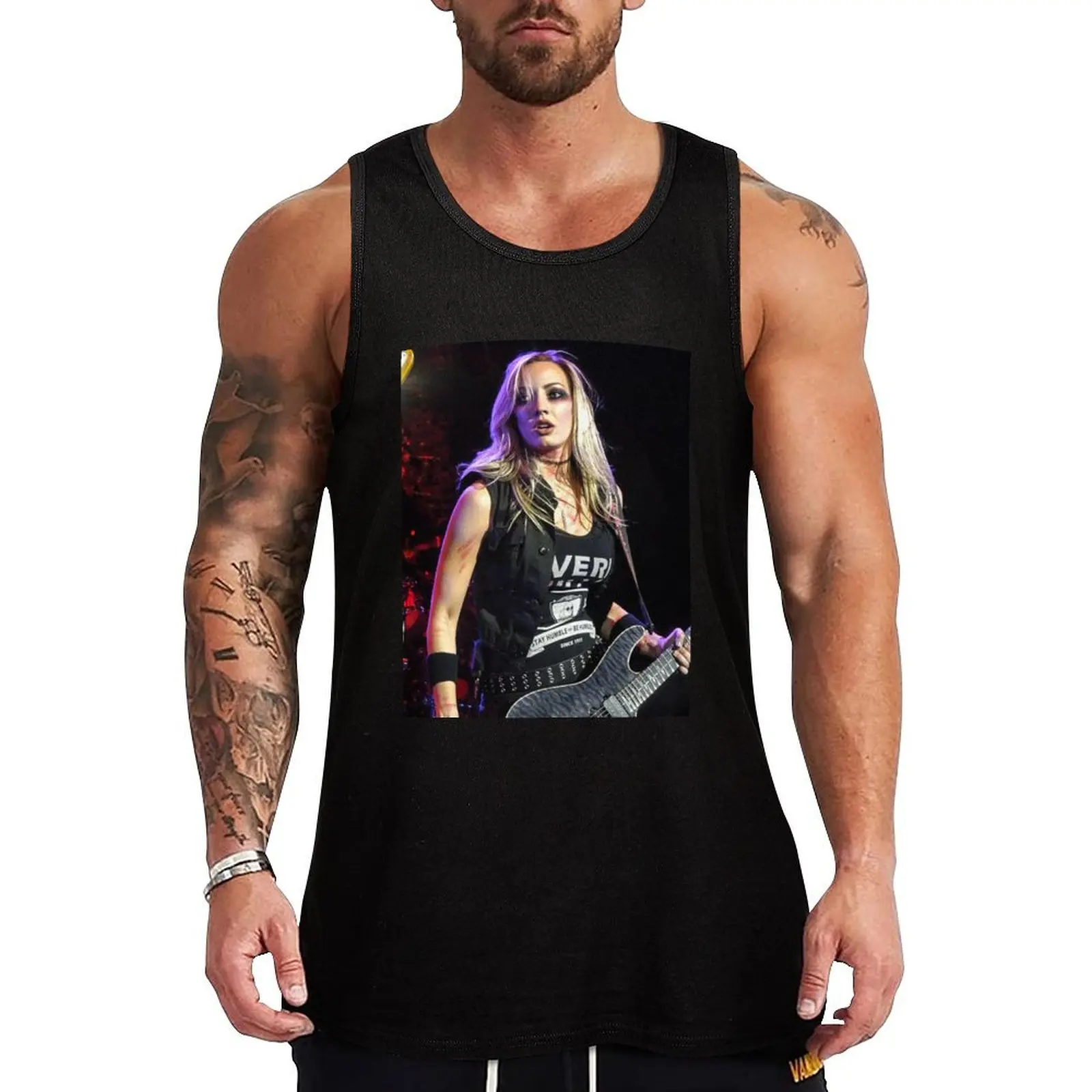 

Nita Strauss Poster Art Tank Top Man gym clothes vest men