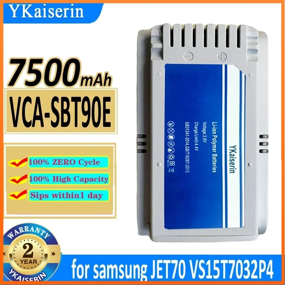 

YKaiserin 7500mAh Mobile Phone Battery for Samsung JET70 VS15T7032P4 VCA-SBT90E Portable Batteries + Free Tools Warranty