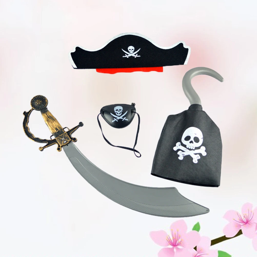 เด็กโจรสลัดเครื่องแต่งกาย Dressing Props คอสเพลย์อุปกรณ์เสริม Make up Party Supplies Headdress