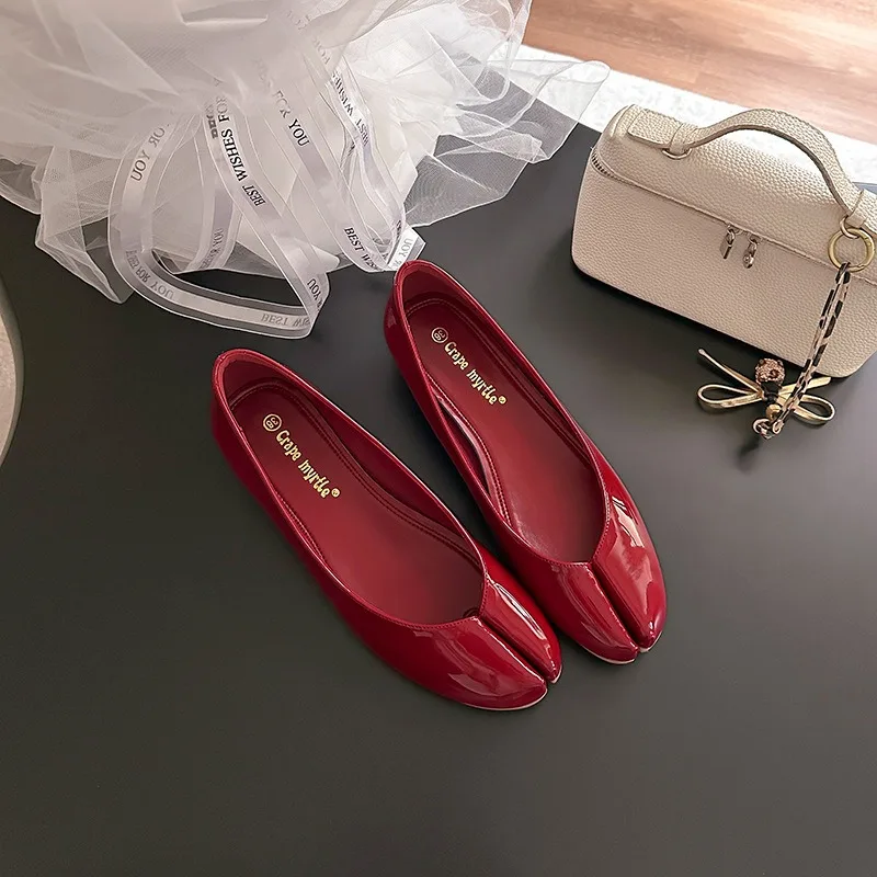 

New Women's Shoes Exquisite Japanese Style Casual Shoes for Woman Fashion Patent Leather Flat Shoe Designer Shoes Zapatos Mujer