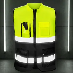 Outdoor Work Reflective Safety for Jacket Outdoor Sports High Visibility Safety Vest Universal Size Washable Safety Vest GTWS