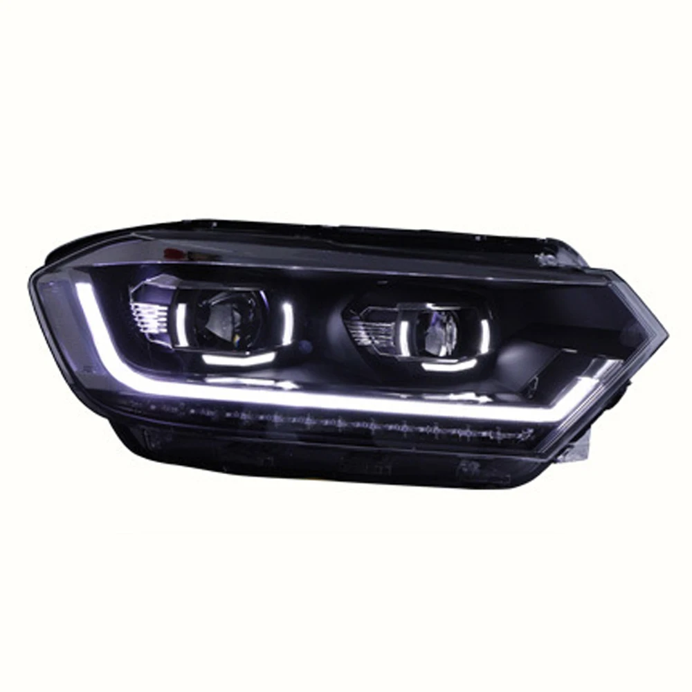 Car Accessories Headlight Assembly For Volkswagen Bora 2016-2018 Xenon Angel Eye Head Light Front Lamp Dayl Indicator Head Light