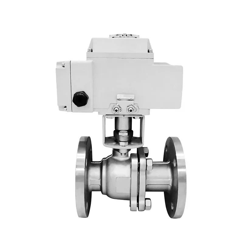 Upgrade Electric Ball Valve Q941F-16/25P Stainless Steel Flanged Ball Valve Cut Off High Temperature Steam Ball Valve DN255080