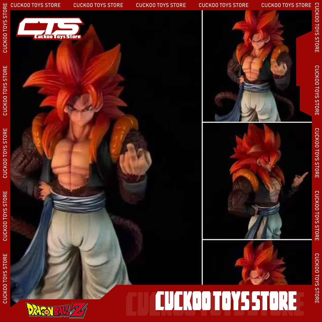 

Новинка в наличии, 30 см, аниме-фигурка Dragon Ball Np Super Saiyan Ss4 Gogeta, украшения для настольного компьютера, модные рождественские игрушки, подарки