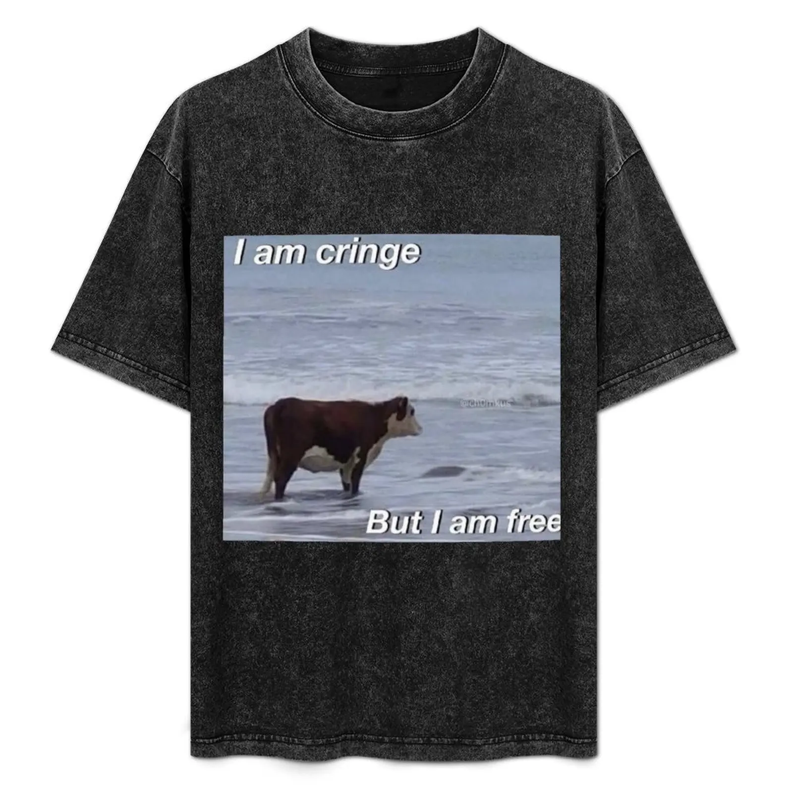 

I am Cringe But I am Free T-Shirt shirts graphic sports fans tee shirts for men