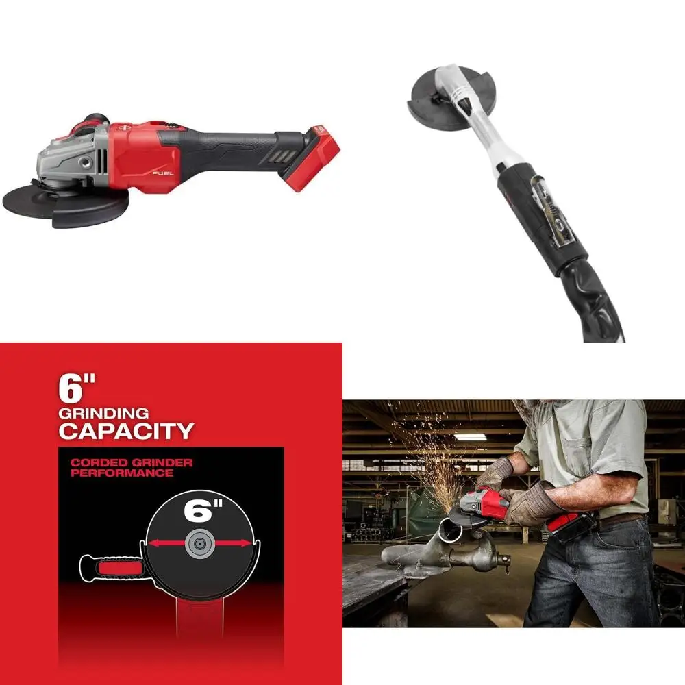 

Cordless 18V 4.5 to 6 Inch Brake Grinder with Slide Switch for Angle Grinding Tasks