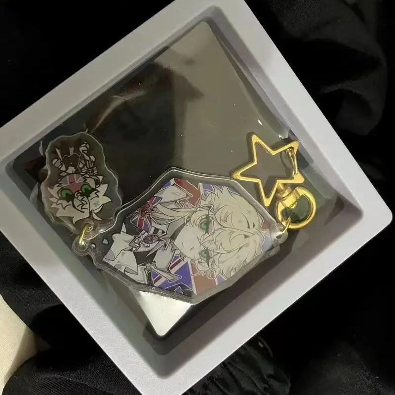 CountryHumans CH Star Acrylic Keychain Fanmade Fandom Merchandise Gift Locker Key Ornament Itabag Stuffed Pet Carrier Bag Decor