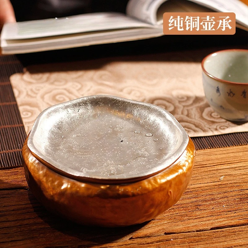 Copper Jianshui pure tin lid, pure handmade pot