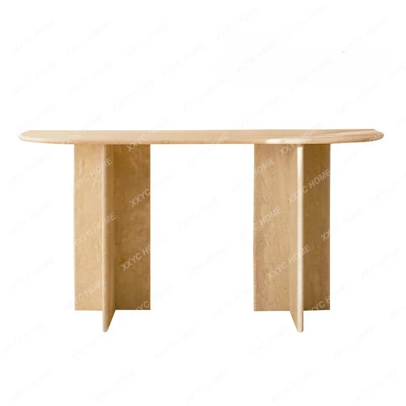 AA marble entrance table, light luxury and high-end feeling, against the wall to enter the aisle,  entrance table