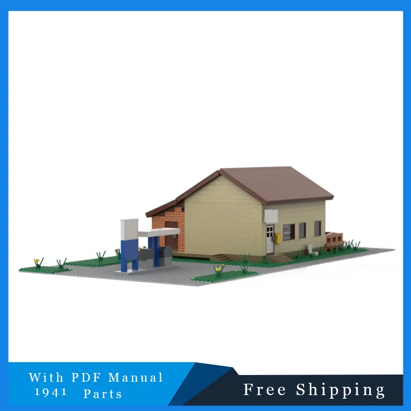 1941 Uds. Famosa vista a la calle tienda amarilla cabana Modular bloques de construcción ciudad casa modelo ladrillos para niños DIY montaje regalo de Navidad