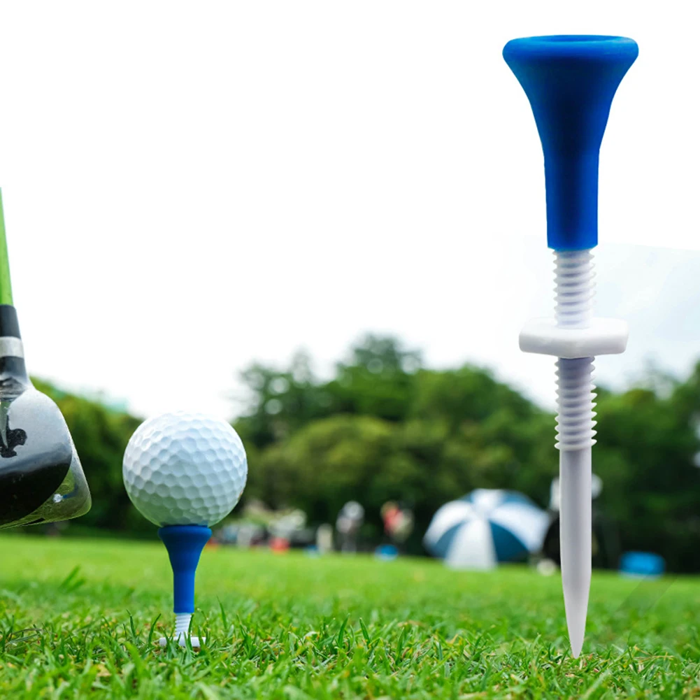 5pcs Golf Ball Nail Tees Adjustable Height Golf Training Ball Holder Portable Reusable Training Aids Outdoor Sports Accessories