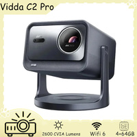 Vidda C2 Pro 4K Portable Projector 2600 CVIA Lumens WiFi 6 Home Theater Projector 4+64GB Memory Bluetooth 5.2 Smart Projector