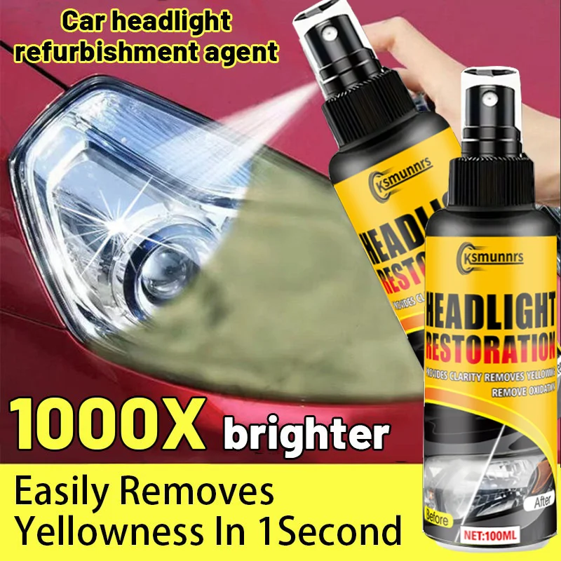 100ml Headlight Restorer for Auto - Powerful Repair & Polishing, Simple Operation, Restores Clarity Fast