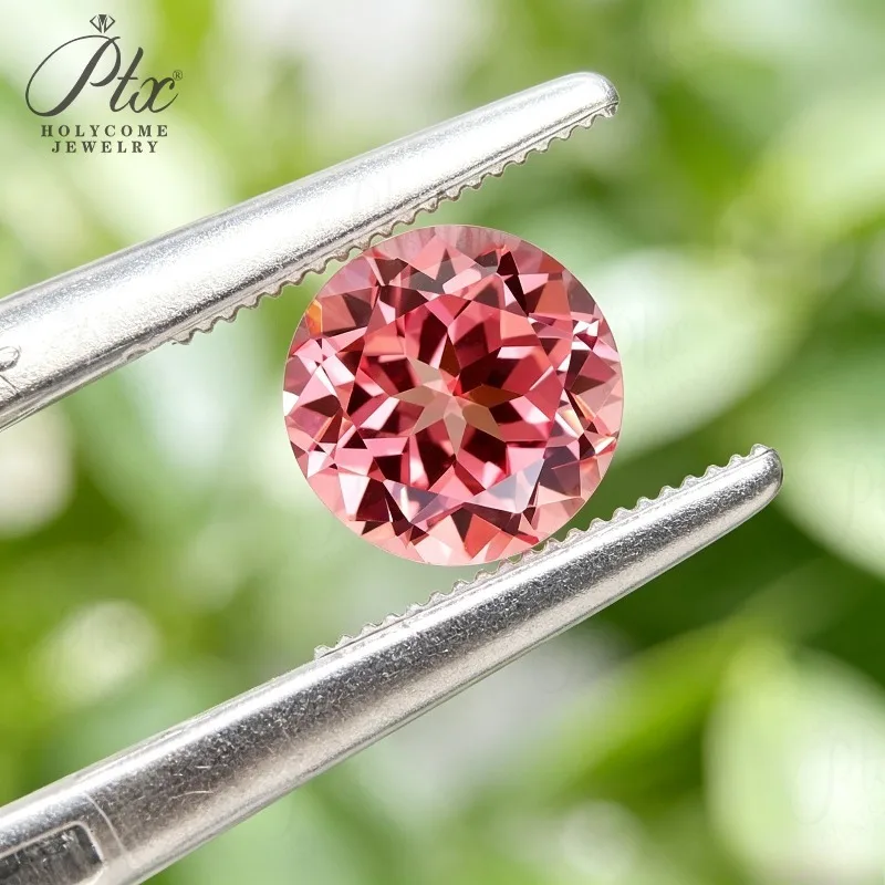 Lab Grown Padparadscha Loose Stone Round Pear Oval Heart Cut VVS1 DIY for Jewel Making Selectable AGL Certificate Charms Beads