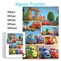 Disney Pixar Movie Cars Jigsaw Puzzles for Adults Handmade Hobbies Cartoon Wooden/paper Puzzles Intelligence Game Toys