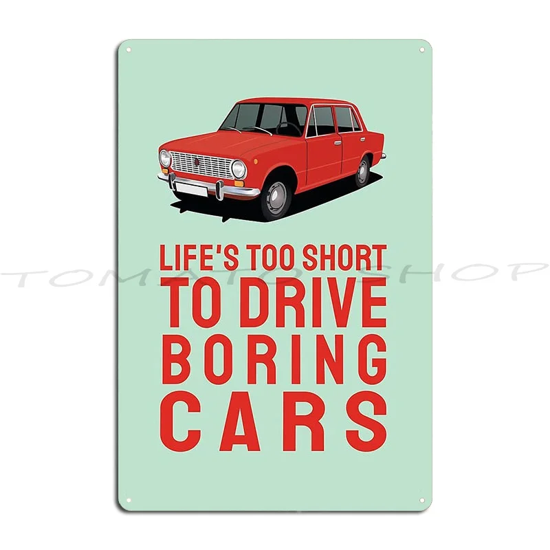 Vaz 2101 Lada 1200 Red Avtovaz 2013  Metal Signs Living Room Club Bar Wall Mural Party Character  Tin Sign Poster