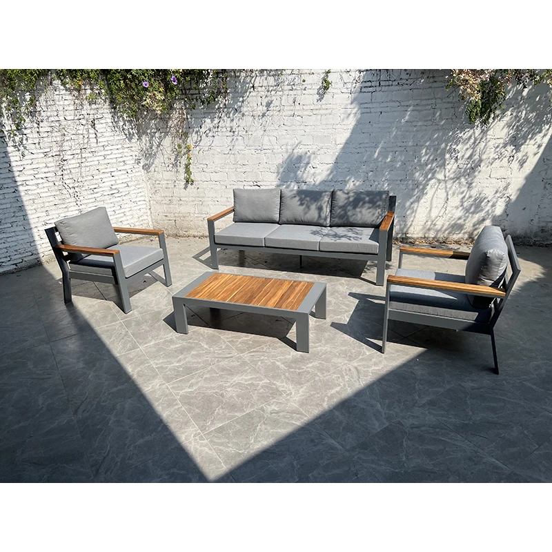 Custom courtyard garden furniture outdoor camping aluminum tube sofa cover