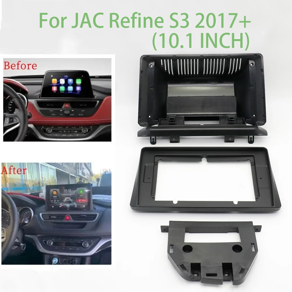 

10,1-дюймовая панель для JAC Refine S3 2017+, панель модификации навигационной рамки с центральным управлением