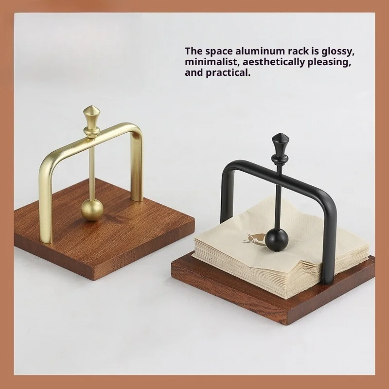 

Wooden Napkin Holder and Dispenser Stand for Table Top, Sturdy Base for Restaurant, Cafe, Home Kitchen Counter
