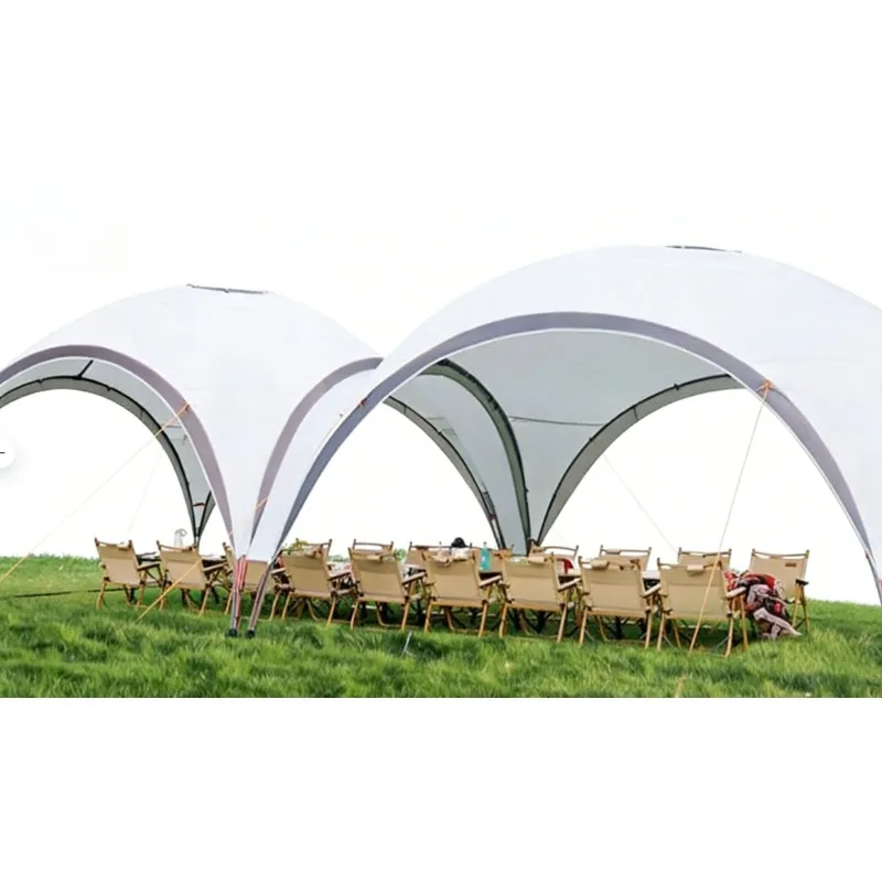 Large Outdoor Weatherproof Windproof  UV Resistant Dome Canopy Tent Sun Protection Awning  For Camping  Hiking  Picnic Equipment