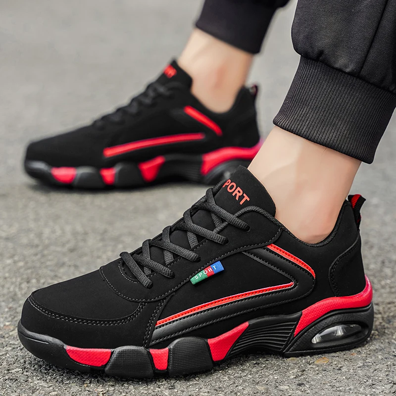 أحذية رياضية كاجوال للرجال قابلة للتنفس، أحذية سباق فاخرة للمدرب، أحذية بدون كعب أنيقة للرجال #5