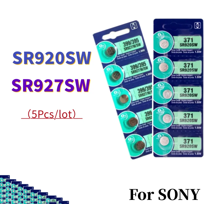 5pcs/Lot SR927SW SR920SW For Sony AG7 395 LR927 395AL 926F 337 SR920SW SR920 Lithium Batteries Button Battery For Watch Toys