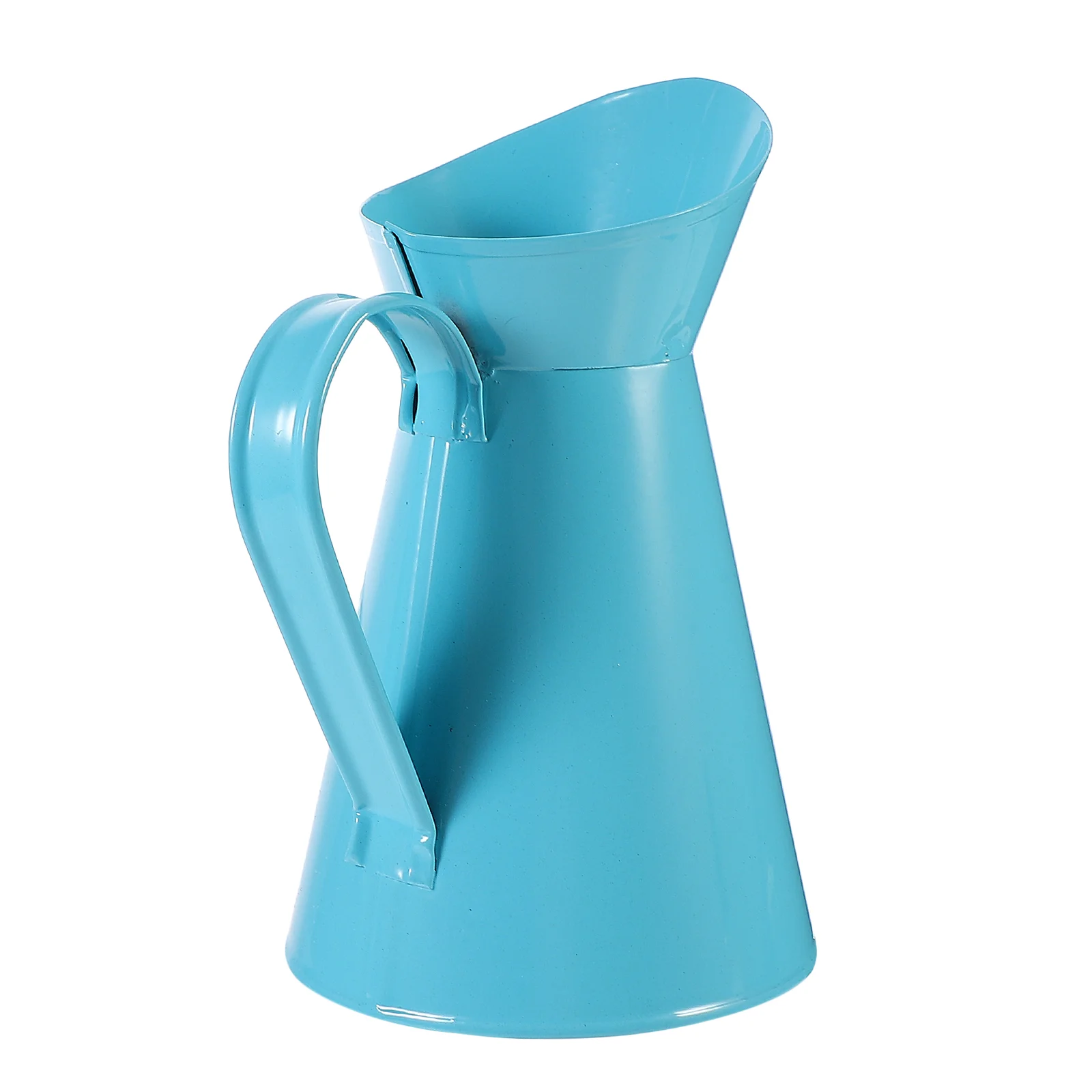 

Iron Flower Tin Planter Retro Adornment Sky Sheet Decorative Retro Bucket Adornment Pitcher Plant Vase Container Storage