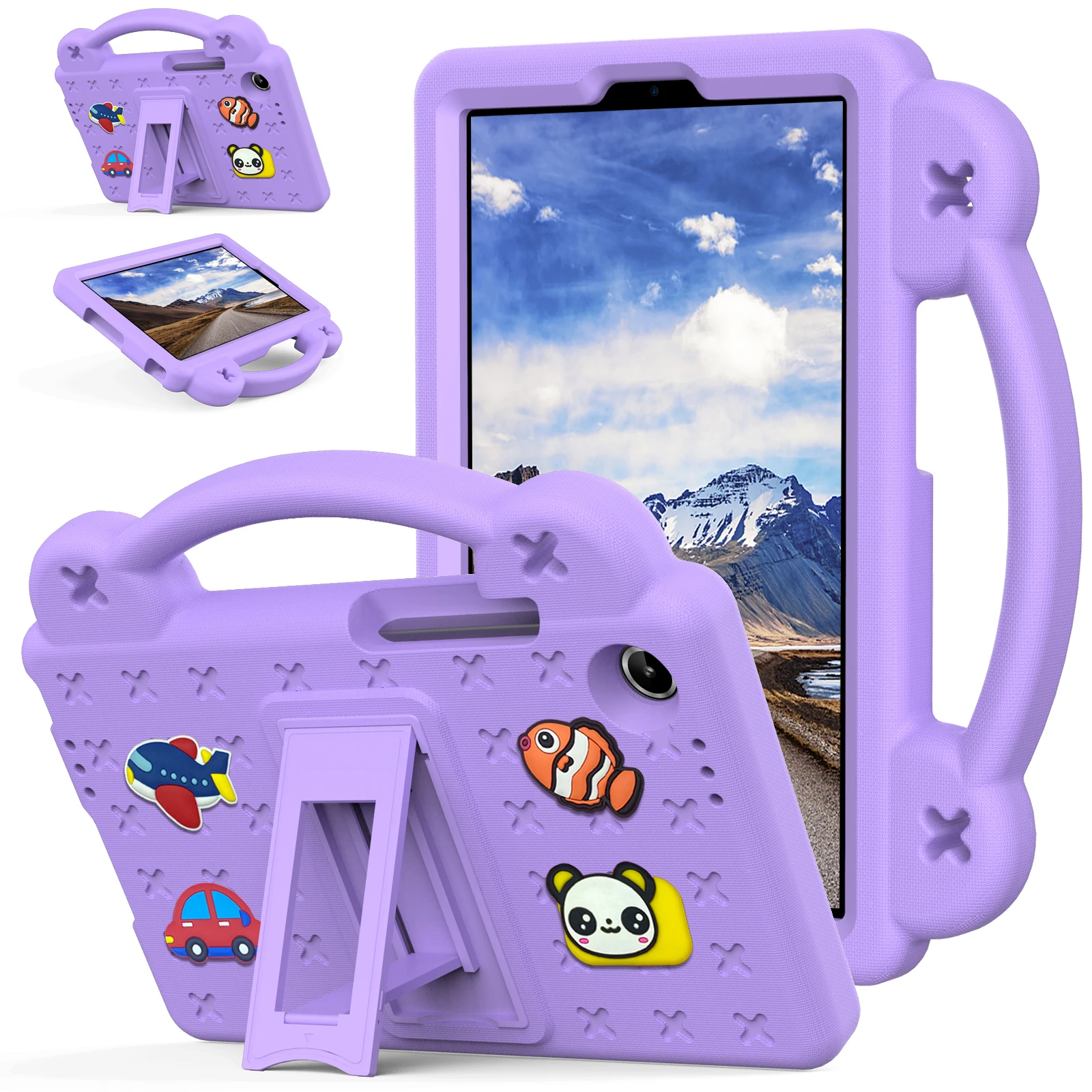 Cartoon EVA+PC Table Case For Lenovo Tab One 8.7' 2025 K9 8.7 inch TB305FU TB305XU Anti-Slip Kickstand Shockproof Cover