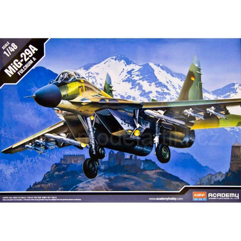 Academy 12263 1/48 MIG-29A FULCRUM A FA086  Fighter Military Hobby Toy Plastic Model Building Assembly Kit Gift