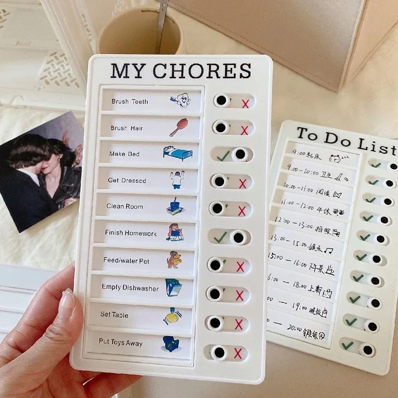 

New Hanging Daily Task Planning board Detachable Chores Checklist Board Wall Memo PlasticBoard Multi Purpose Student TaskBoard