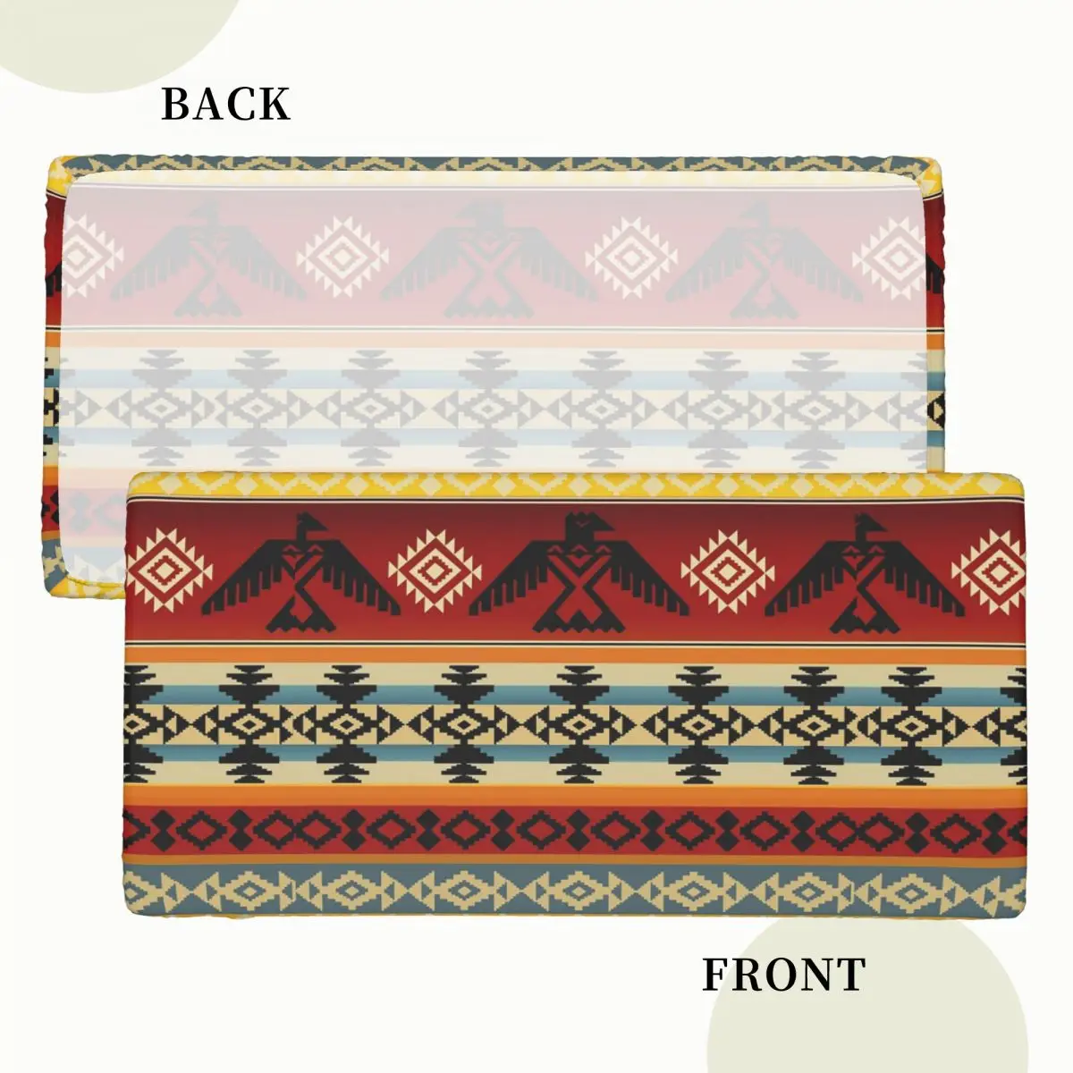 Thunderbird Native American Pattern Customized Rectangular Tablecloth Waterproof Table Cover for Dining Events Table Cloth