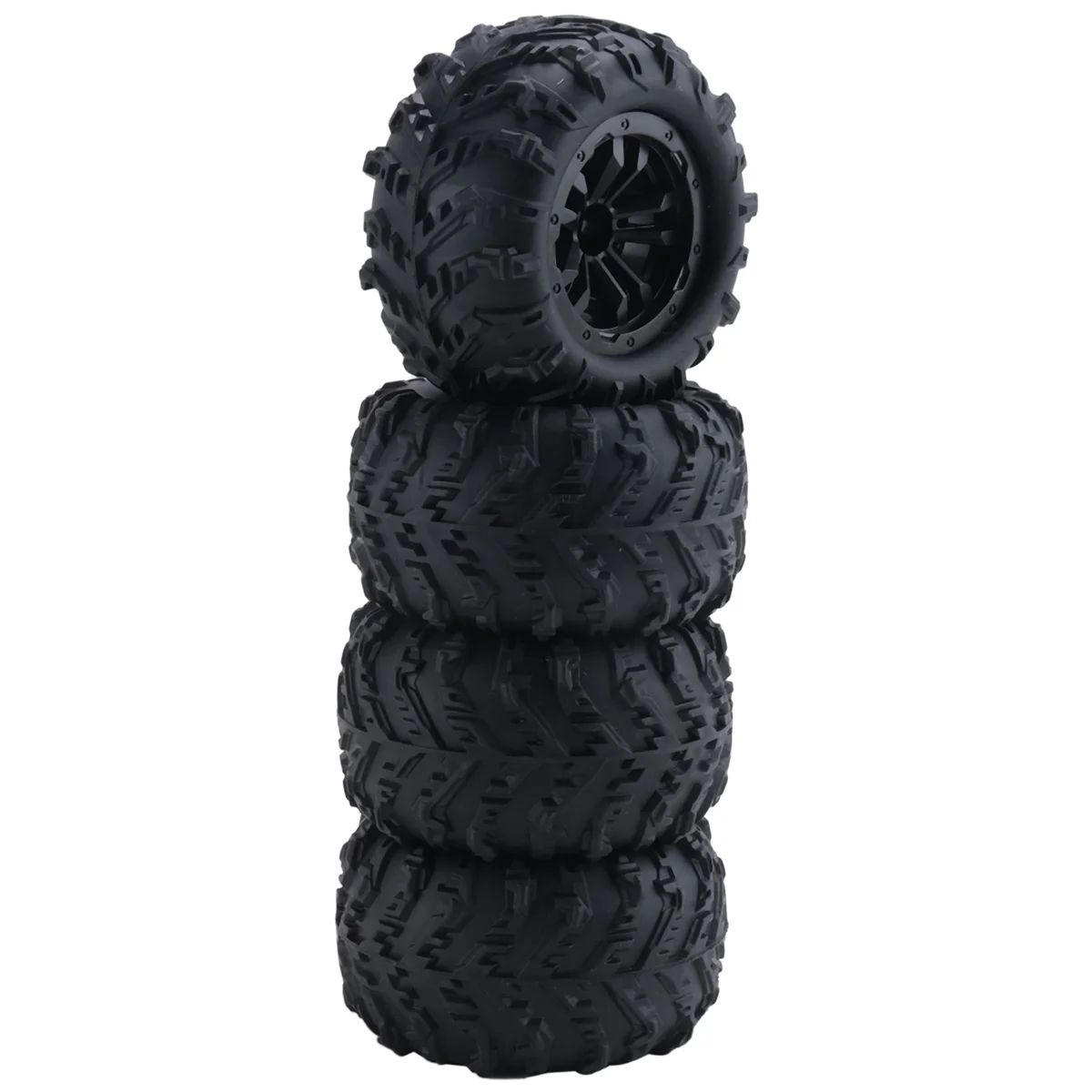 ABZW 4Pcs Large Tire Widening Tyre Wheel for WLtoys 144001 124016 124018 124019 12428 HBX 16889 16890 RC Car Upgrade Parts