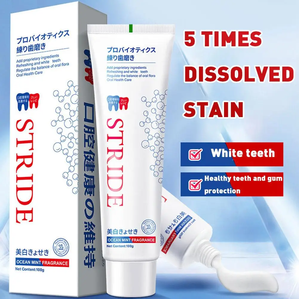 100G Dental Tartar Removal Toothpaste Anti-Bad Breath Products Mouth Fresh Whitening Care Periodontitis Prevention Anti-Yel B9R2