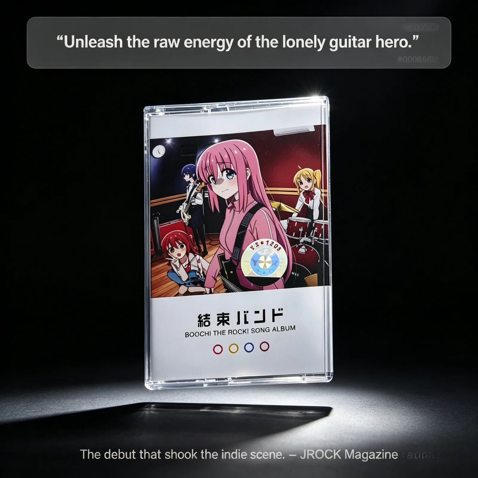 

Bocchi The Rock! Song Album Cassette Tape with Album Art Cover Retro Music Tape Collectible Gift for Fans