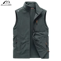 MaiDangDi Men's Nylon Vest Fashion Casual Sleeveless Jacket Everyday Versatile Sleeveless Men Clothing Oversized Male Top 5XL