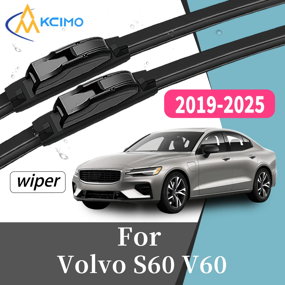 

2Pcs High Performance Front Windscreen Wiper Blades For Volvo S60 V60 2019-2025 Long Lifespan Windshield Replacement Kit
