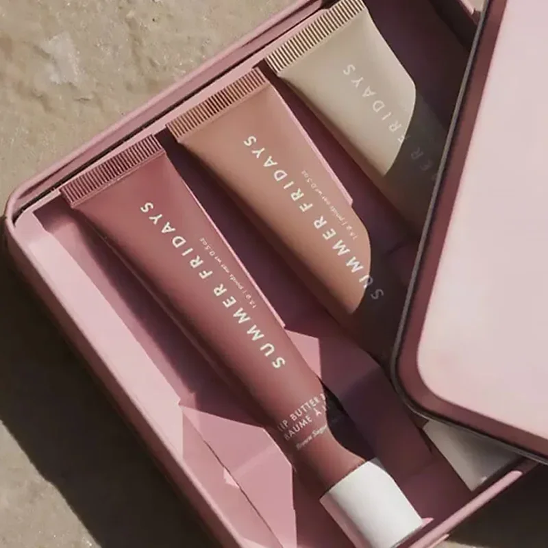 الفاخرة الصيف الجمعة بلسم الشفاه ترطيب تنعيم الشفاه الناعمة مستحضرات التجميل كعكة عيد ميلاد الفانيليا البيج الوردي السكر ماكياج العناية بالشفاه #2