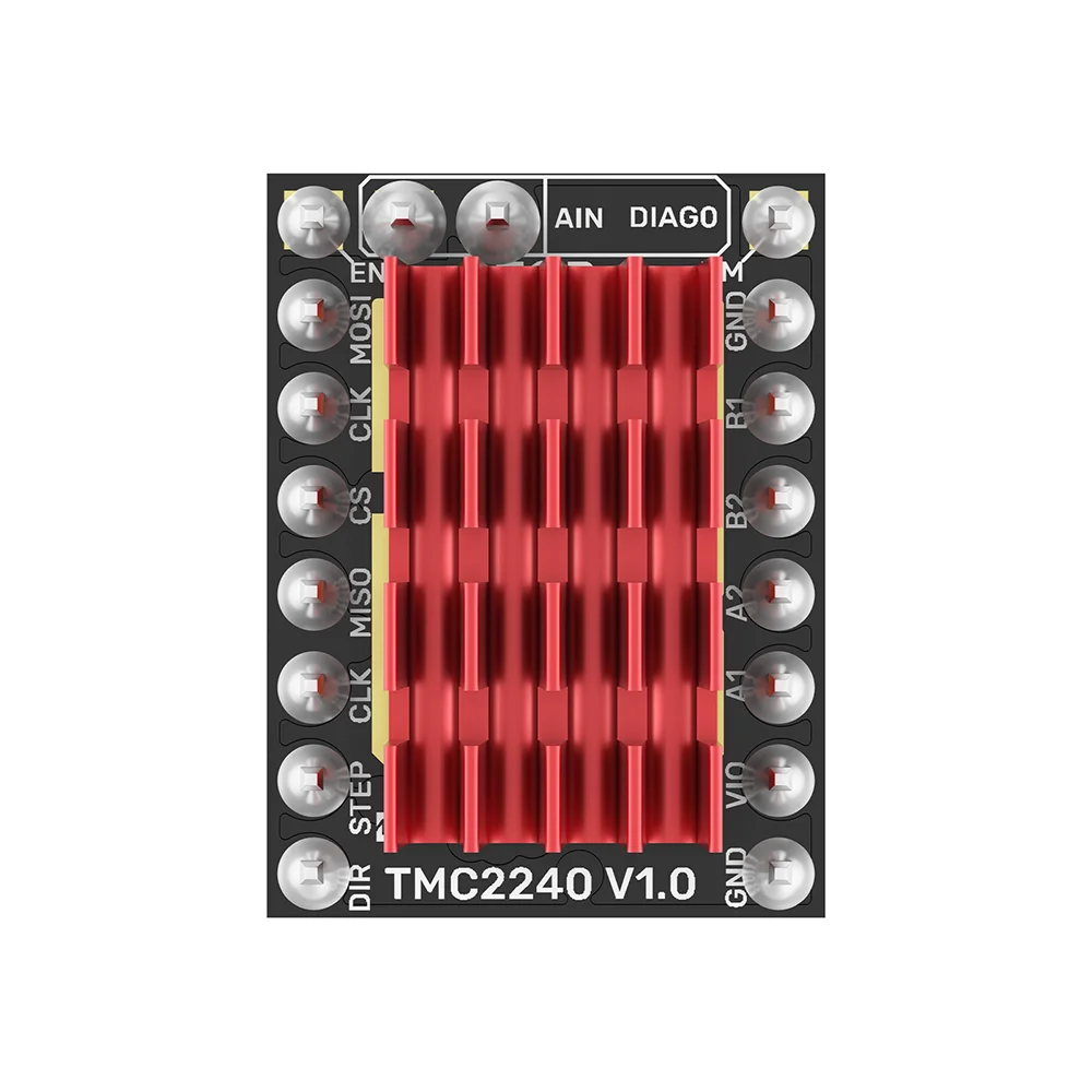 BIGTREETECH TMC2240 Driver del motore passo-passo SPI/UART 36V Driver silenzioso Parti della stampante 3D per Octopus Pro SKR V1.4 Turbo Scheda madre