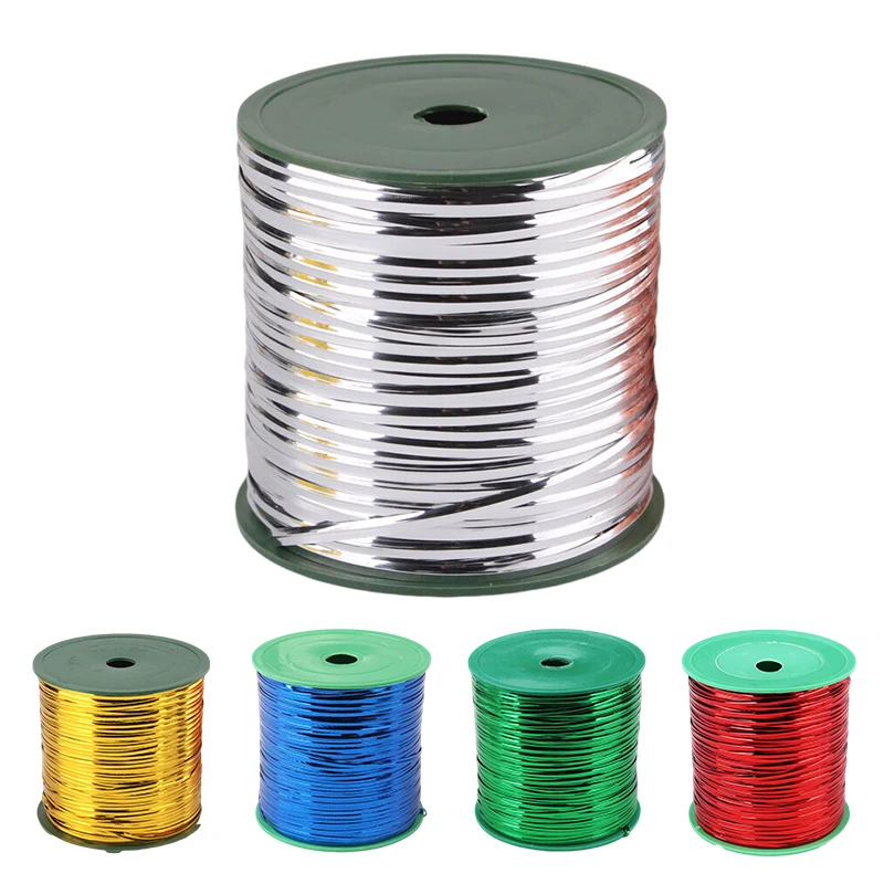 365 Meter /Roll Twist Wire Tie Multicolor Gift Packaging Wrap Ribbon Rope Food Bread Bag Plastic Clip Binding For Gift Packing