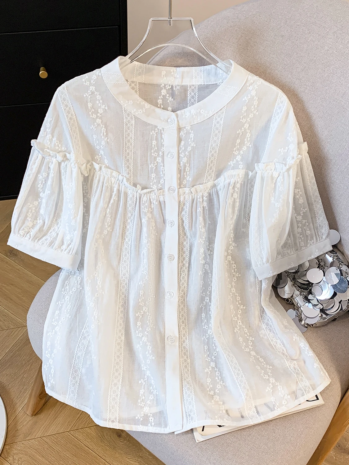 

Белая футболка свободного кроя с круглым вырезом, больших размеров, женская, модная, в корейском и японском стиле, повседневная