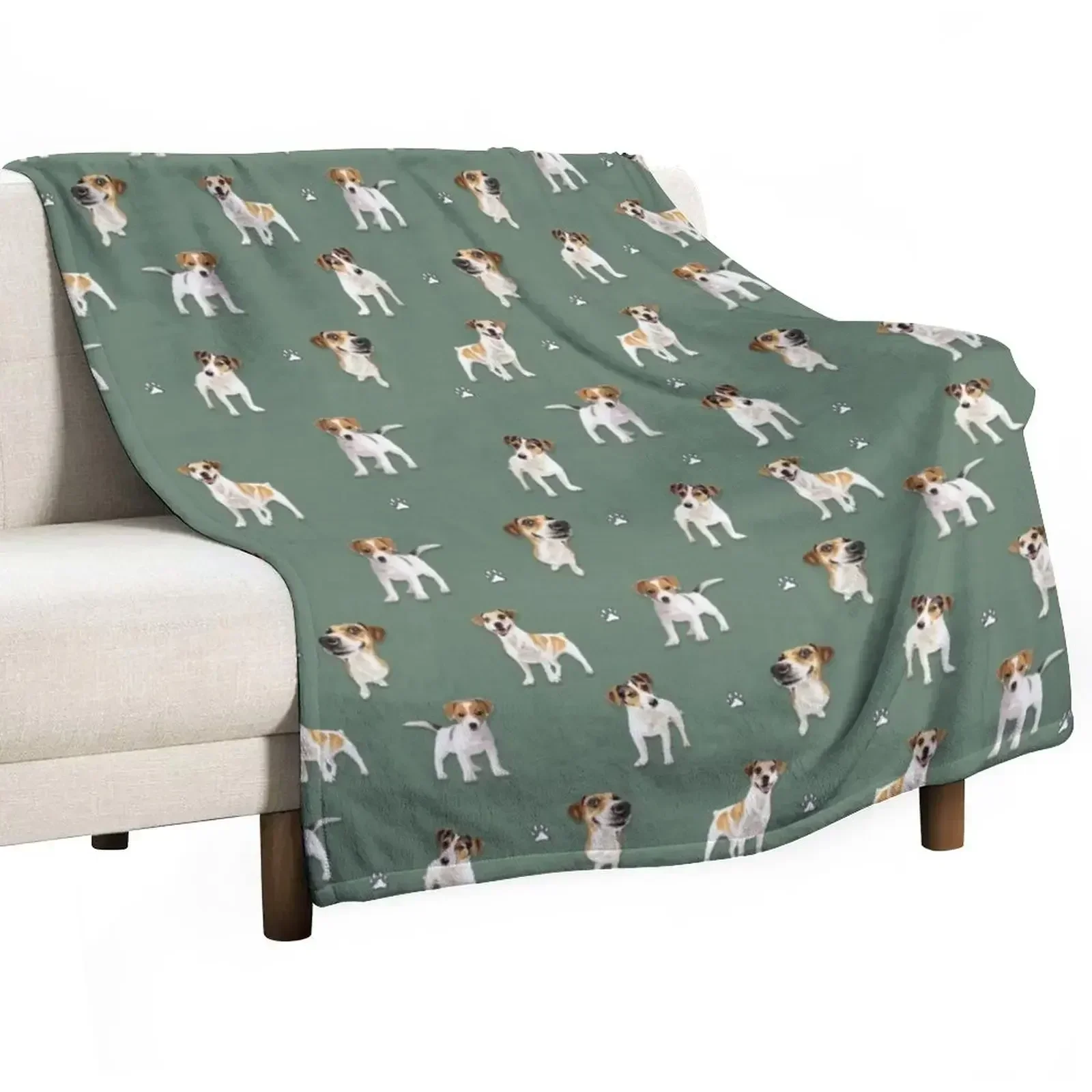 Jack Russell Terrier pattern Throw Blanket halloween Thermals For Travel Kid'S Baby Tourist Blankets