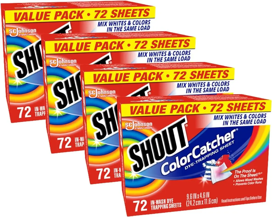 Color Catcher Sheets for Laundry Allow mixed washes Prevent color runs and Maintain original color of clothing 72 Count