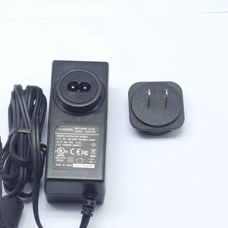 GFP241DA-1024B-1 DC 10V 2.4A External Diameter 4.0mm Power Adapter for Amplifier TV Sound Charger CD Player